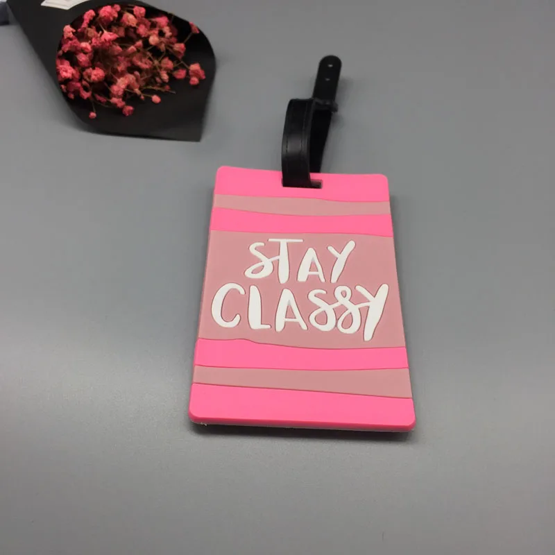 Аксессуары для путешествий багажная этикетка с милыми буквами не ваша сумка из