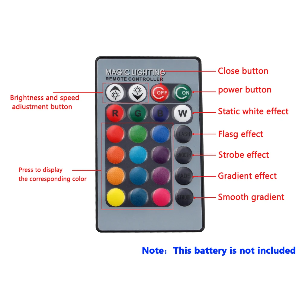 

RGB E27 AC85-265V 16 RGB 12 220 9 15
