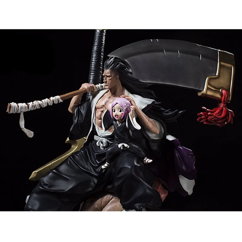 Аниме BLEACH Kenpachi Zaraki Kusajishi Yachiru 1/5 сцены смолы статуя фигурка Коллекция Модель игрушки X535