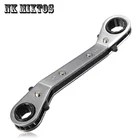 10 мм X 12 мм Высокое качество гибкий метрический офсетный двойное кольцо накидной ключ двусторонний трещотка ручка гаечный ключ метрический ручной инструмент