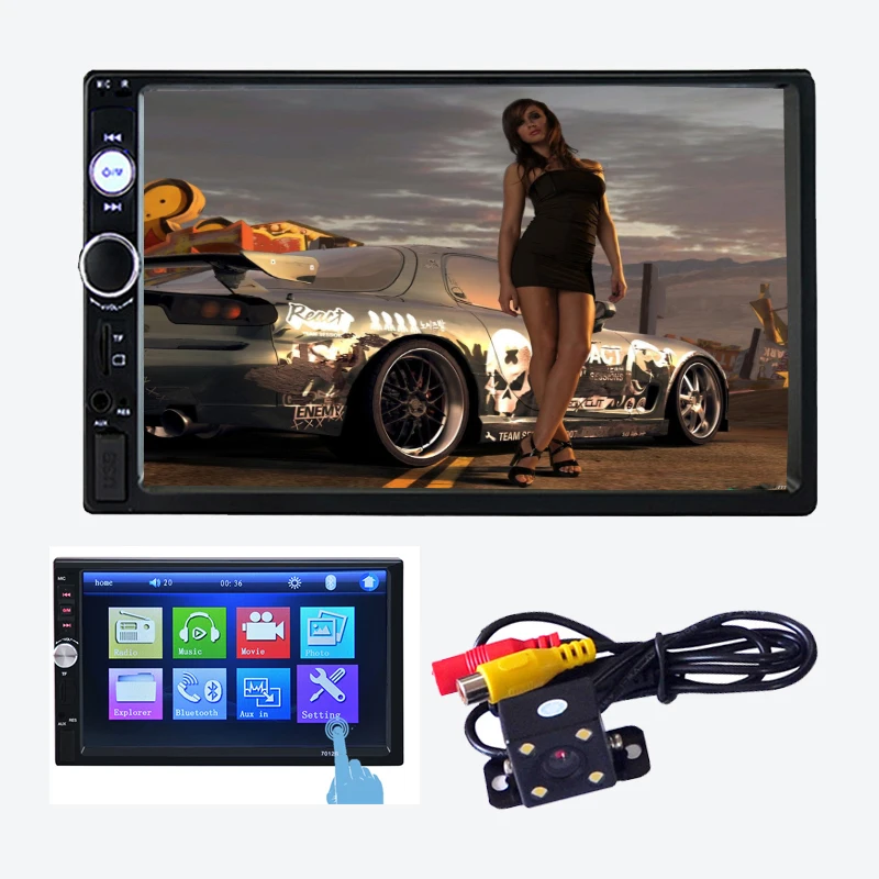 Новый 2 Дин Радио 7 &quothd плеер MP5 Сенсорный экран цифровой Дисплей Bluetooth USB Multimedia 2din