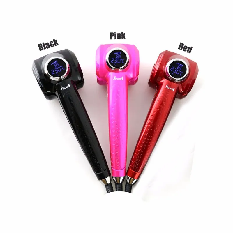 Бесплатная доставка новинка щипцы для завивки волос с ЖК-экраном стайлер