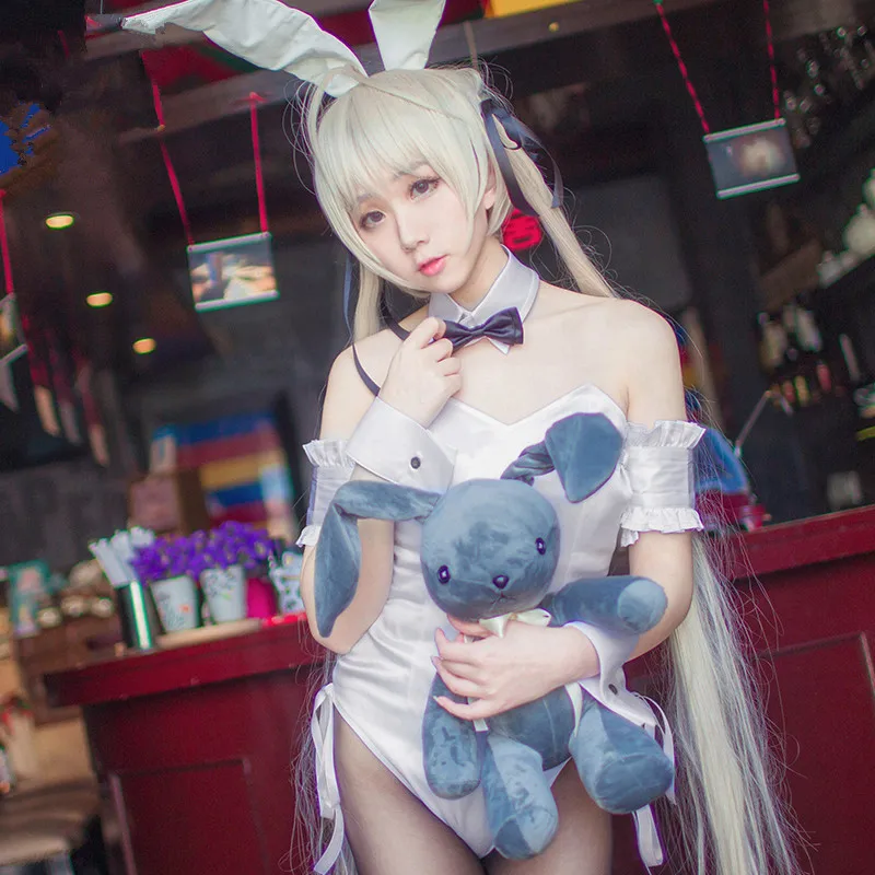 

Сексуальный костюм для косплея аниме Yosuga no Sora Cos Kasugano Sora Cos Хэллоуин вечеривечерние милый костюм кролика горничной для женщин