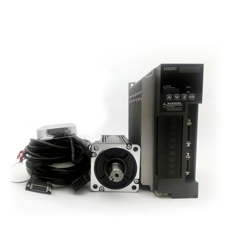 

Top quality AC servo motor 80ST-M02430 0.75KW 3000RPM 2.39Nm and matched servo driver JB-1000C30L with 5m cable