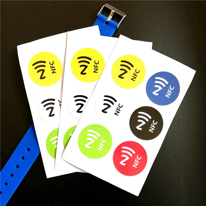 6 шт. NFC Ntag213 этикетка наклейка 13 56 МГц NTAG203 универсальная NXP Поддержка Android