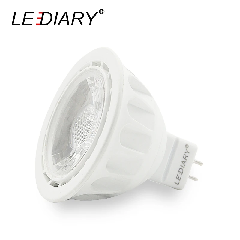 LEDIARY 6 шт./лот MR16 GU5.3 Светодиодная лампа точечного светильника 5 Вт 12 В/100-240 в 220 В 110