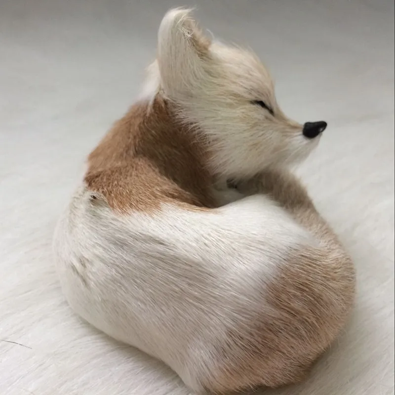 ZILIN мини Спящая лиса милая маленькая Лисичка дешевая декорация для автомобиля 8*5