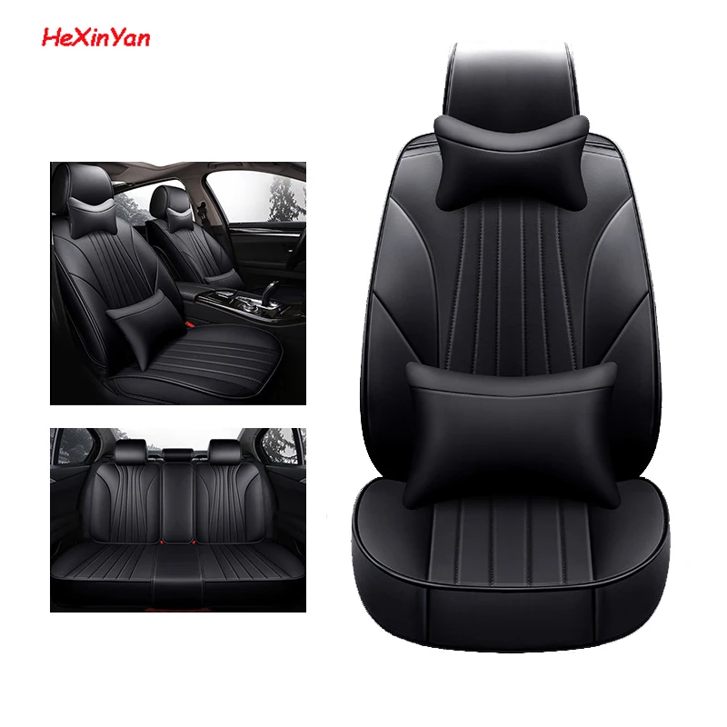 

HeXinYan Leather Universal Car Seat Covers for Lada all model Granta XRAY Niva Vesta XCODE 4x4 Vision Concept auto styling