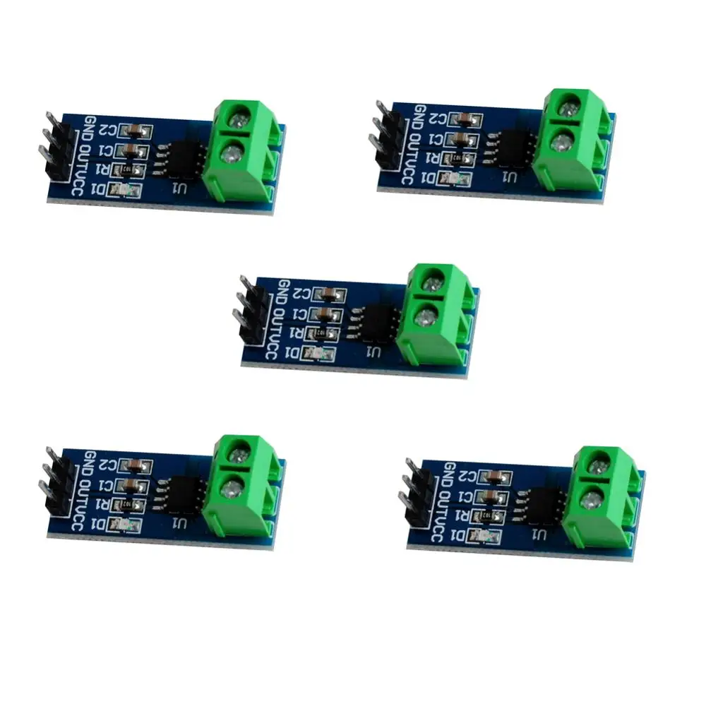 5 шт./лот ACS712 Модуль датчика переменного тока 5A для Arduino DIY strared - Цена: 736,67 руб.