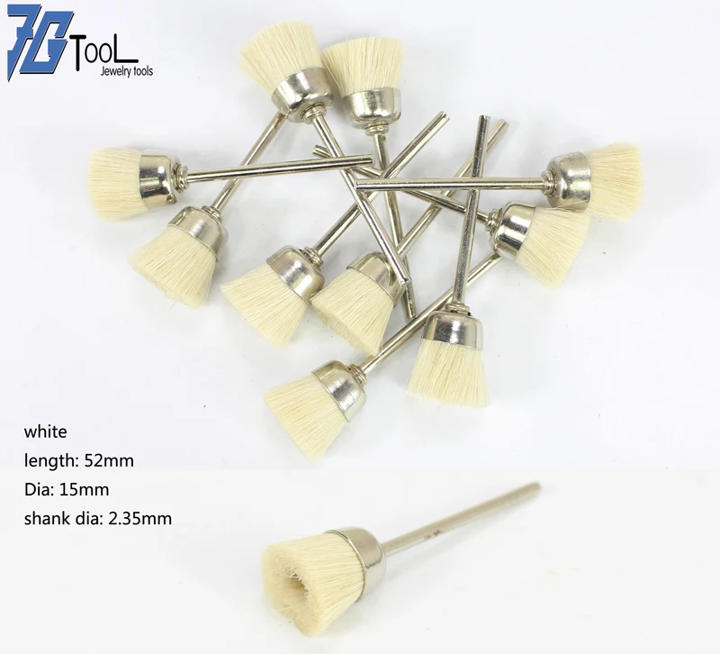 U-shape white 5pcs Brass ppin5pcs латунные проволочные щетки Dremel Электрический инструмент круглые щетки дисковая кисть горшок щетка для чашки Dremel Аксессуары для ржавчины Dremel - Цвет: U-shape white 5pcs