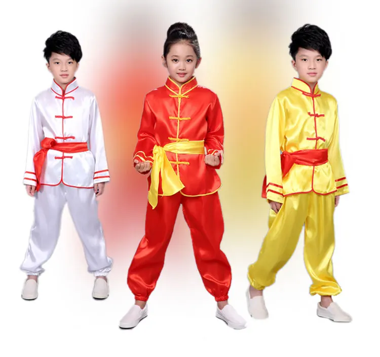 Tae Kwon Do Kids Wushu/Китайская традиционная одежда для мальчиков китайский костюм