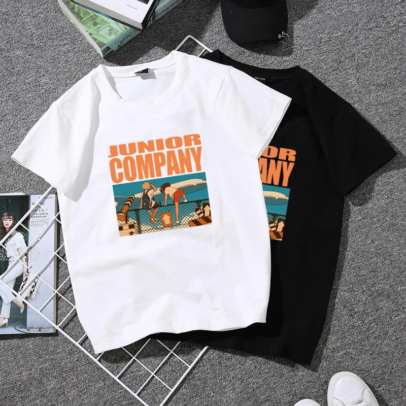 Модная летняя рубашка с принтом для девочек повседневные женские футболки