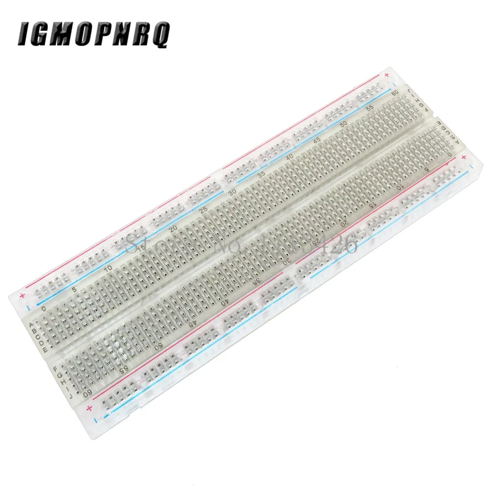 

Breadboard 830 Point Solderless PCB Bread Board MB-102 MB102 Test Develop DIY Transparent