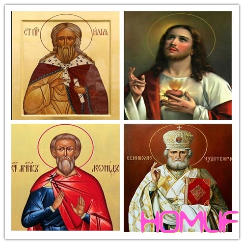 Алмазная вышивка мозаика модная религия русская икона алмазная крестом стразы