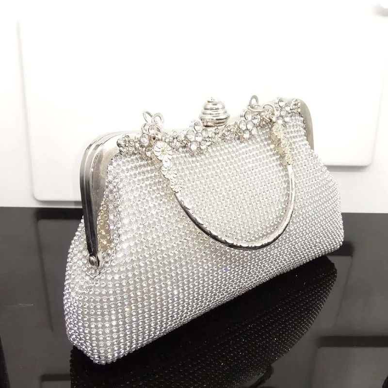 Muling женские вечерние сумки стразы металлические полные бриллиантов клатчи на