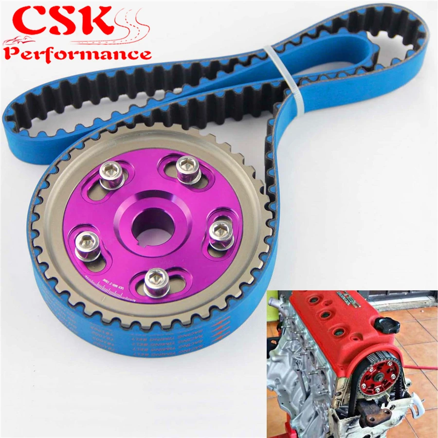 Гоночный ремень синхронизации + регулируемый комплект передач для Civic D16 D16Z D16Y 92