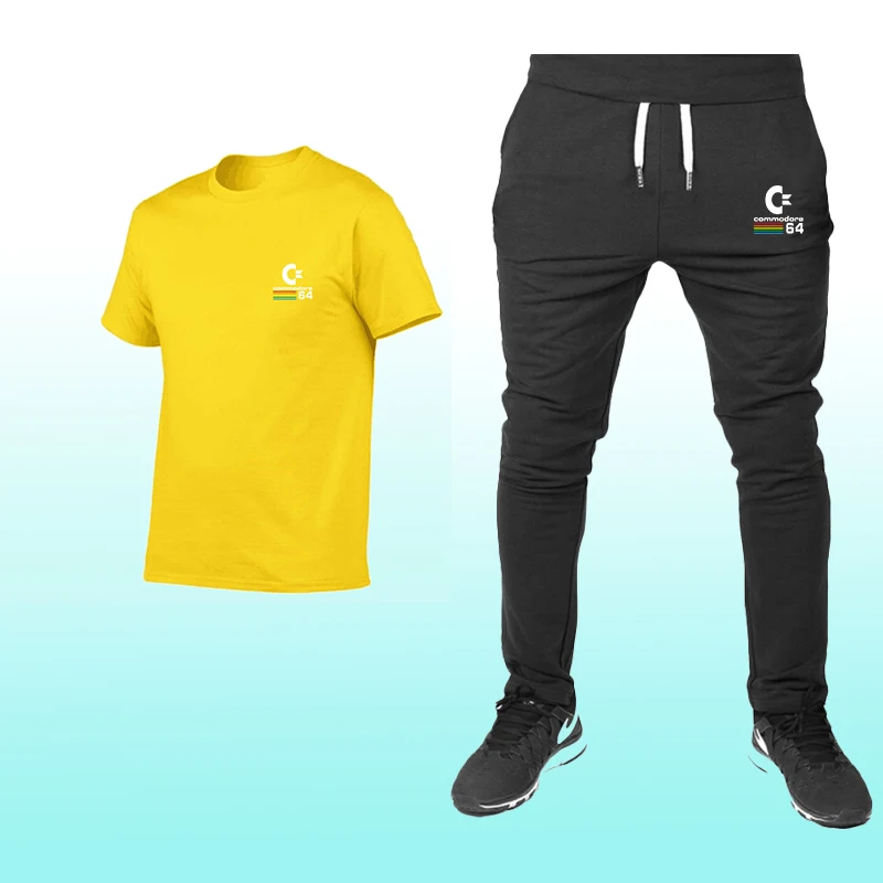 Новинка 2019 брендовый летний спортивный костюм для отдыха мужские комплекты