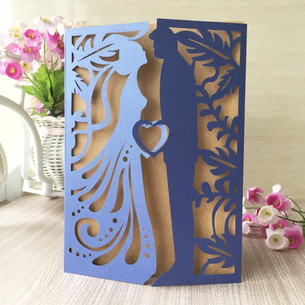 40 шт./лот красивый брак любимый поцелуй навсегда приглашение на свадьбу помолвка