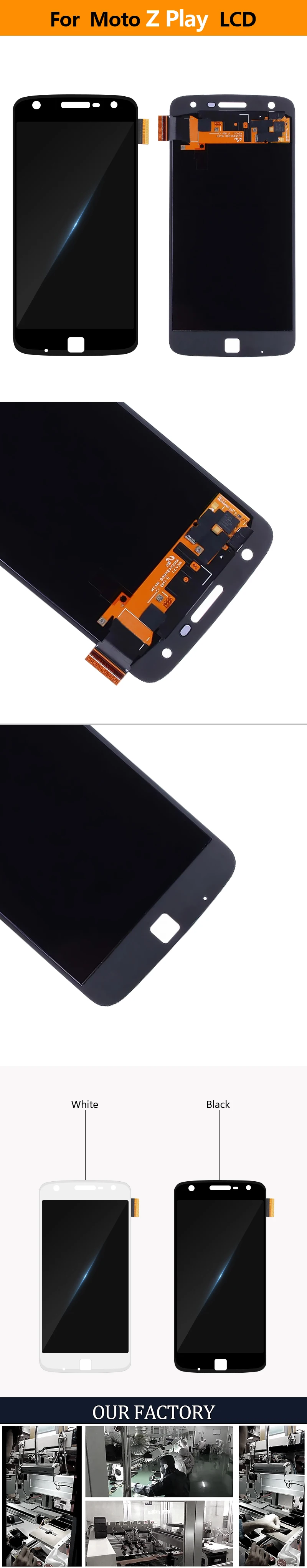 Супер AMOLED для Motorola Moto Z Play XT1635 XT1635-02 ЖК сенсорный экран дигитайзер дисплей Замена для MOTO Z Play дисплей