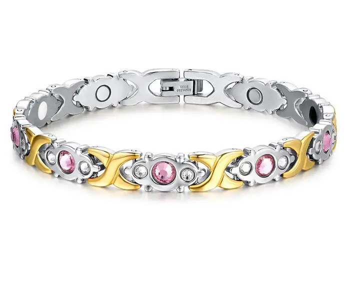 Магнитный браслет из нержавеющей стали для мужчин и женщин|magnetic bracelet benefits|bracelet