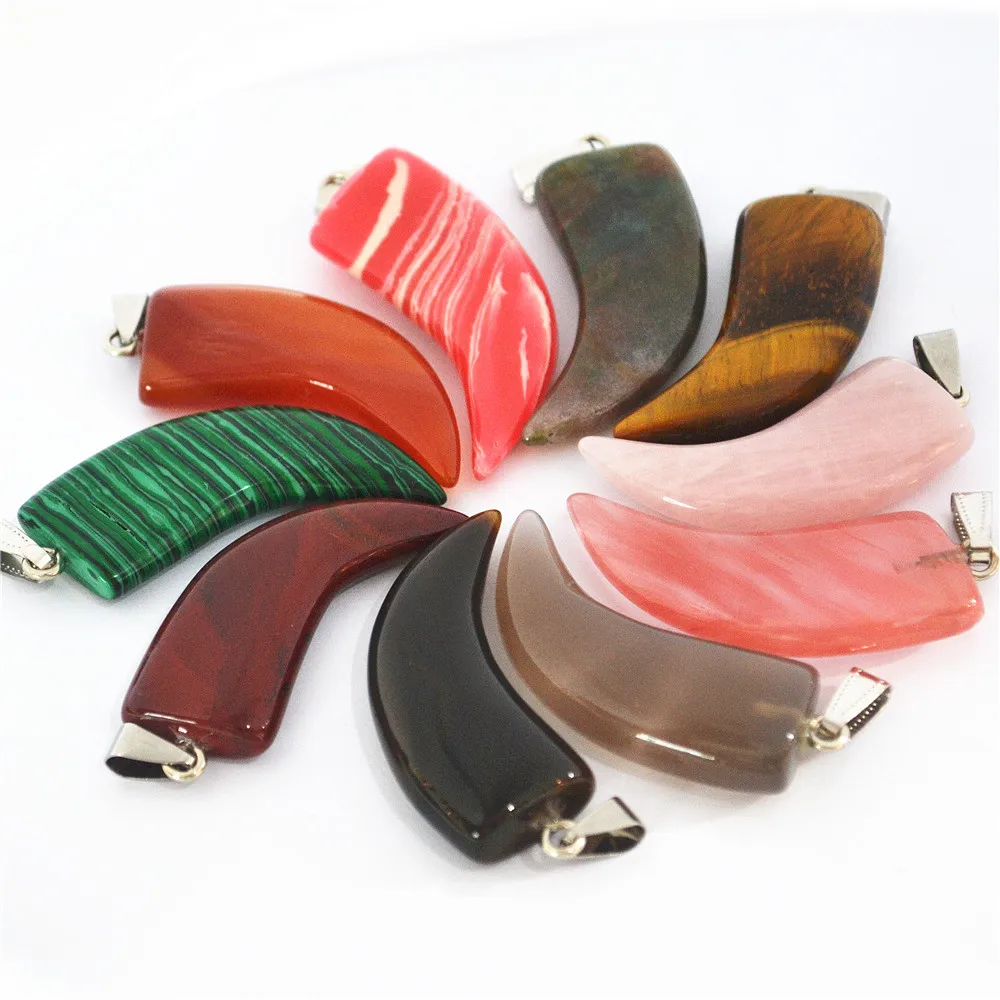 Горячая Распродажа 2018 натуральные камни в форме рога оникс искусственный