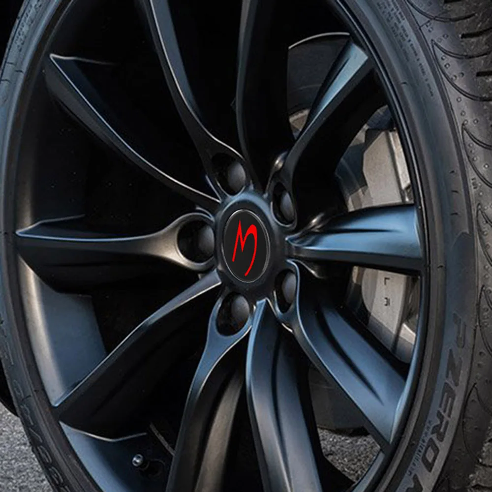 4 шт. для Tesla модель 3 автомобильные колпачки для колес автомобиля Стайлинг гайка ступицы колеса крышка автомобиля внешний декор 58 мм универсальные автомобильные аксессуары