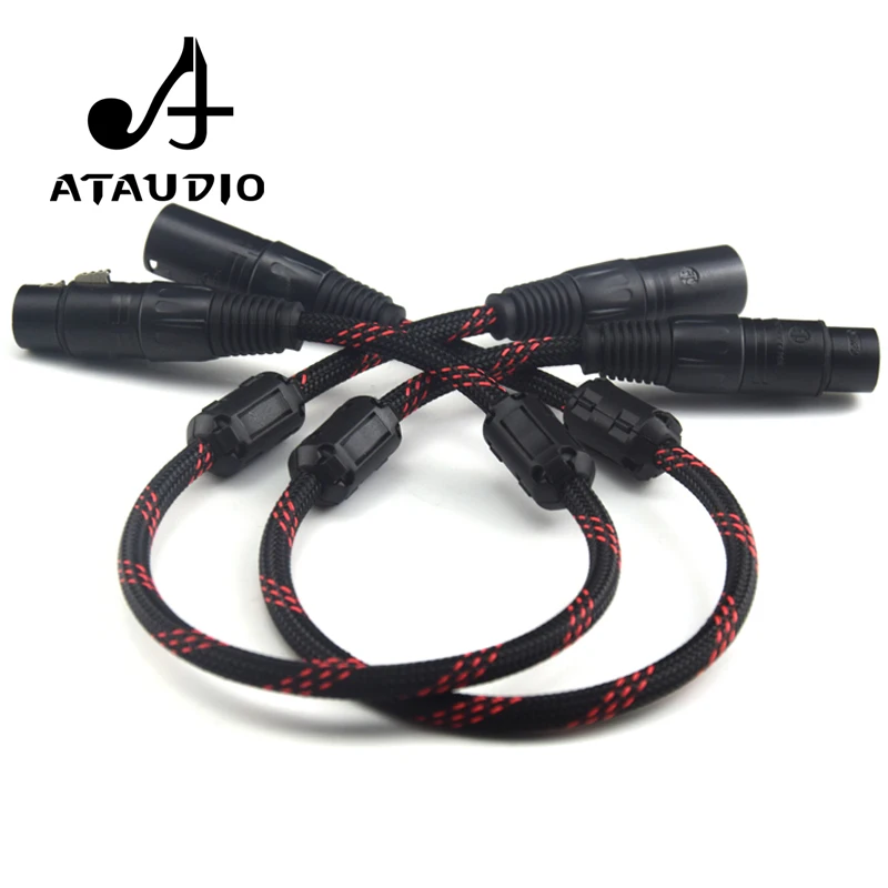 ATAUDIO 1 пара Hifi 2 XLR штекер гнездо балансировочный аудиокабель высокая