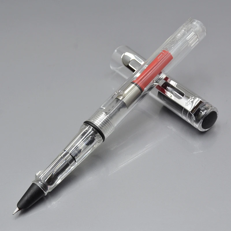 JINHAO 599 Лидер продаж 7 цветов перьевая ручка с серебряной клип канцелярские принадлежности Роскошный EF Перо Чернила для письма ручки для Рождественский подарок A5