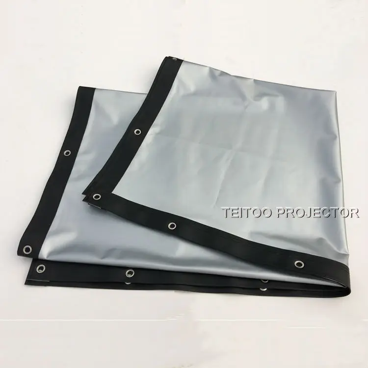 72 дюйма 4:3 Портативный Складной настенный металлический серебристый передний