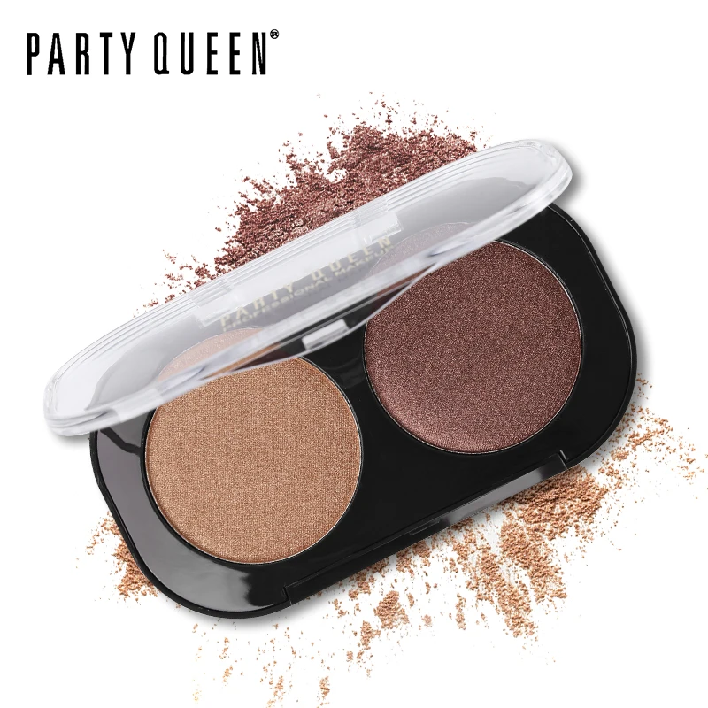 Party Queen Shimmer Matte 2 вида цветов Палитра теней для век Косметика телесный Пигмент Макияж интенсивный блеск цвет земли дымчатые тени для век