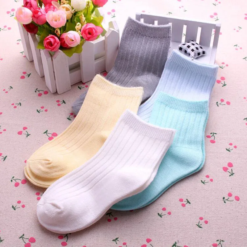 5 пара/лот новый бамбуковое волокно Детские носки для девочек и мальчиков Дети