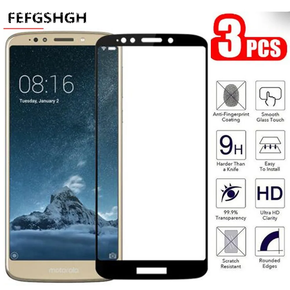 Закаленное стекло для Motorola Moto E5, Защитная пленка для экрана Moto E5 E 5 Plus E5Play XT1944 xt54, Moto E 5-го поколения, полноэкранная стеклянная пленка
