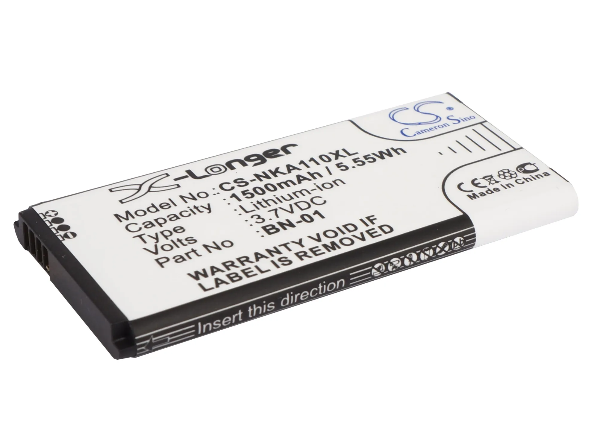 Upgrade ! 1500mAh Battery BN-01 for Nokia A110 Normandy RM-1053 RM-980 X Dual SIM Plus X+ | Электроника