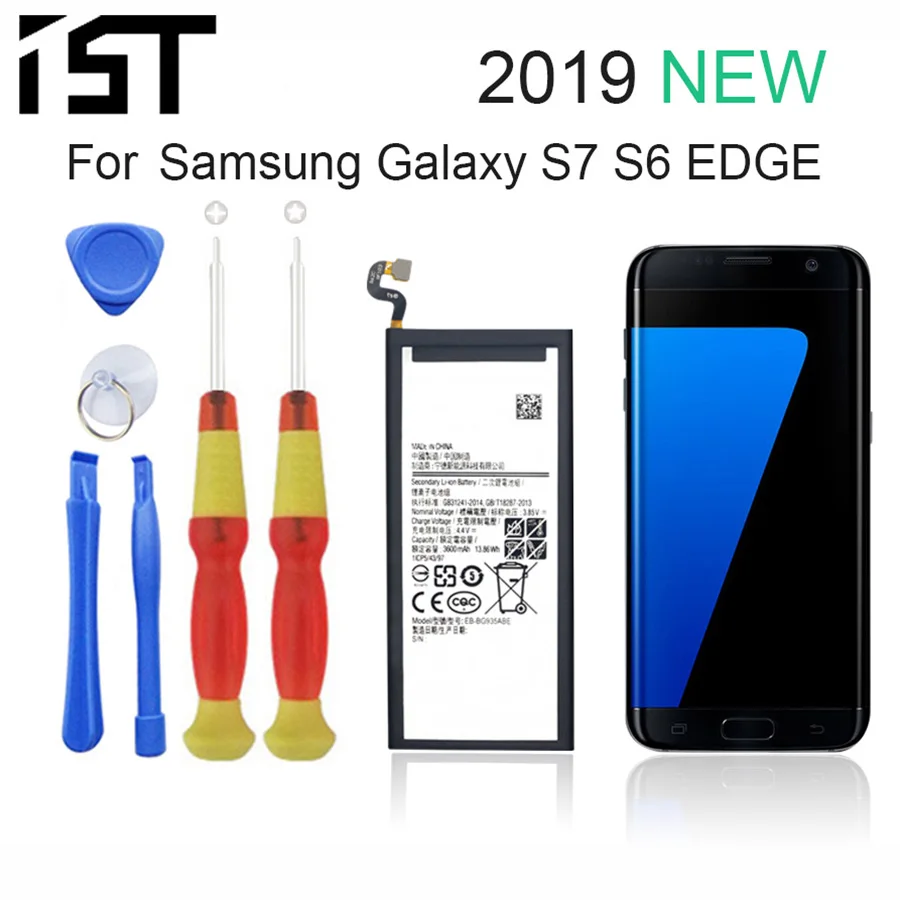 2019 IST Оригинальная батарея мобильного телефона для samsung Galaxy S7 S6 Edge Note5 Замена