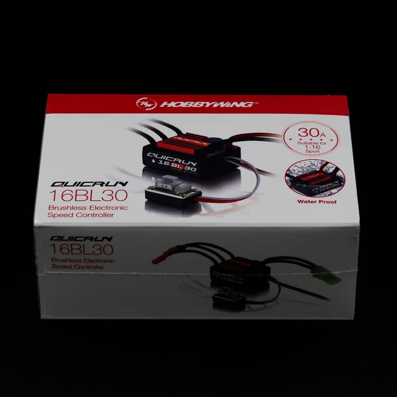 Hobbywing quirun 30A WP 16BL30 30110000 бесщеточный водонепроницаемый Сенсорный ESC # для 1/16 и 1/18