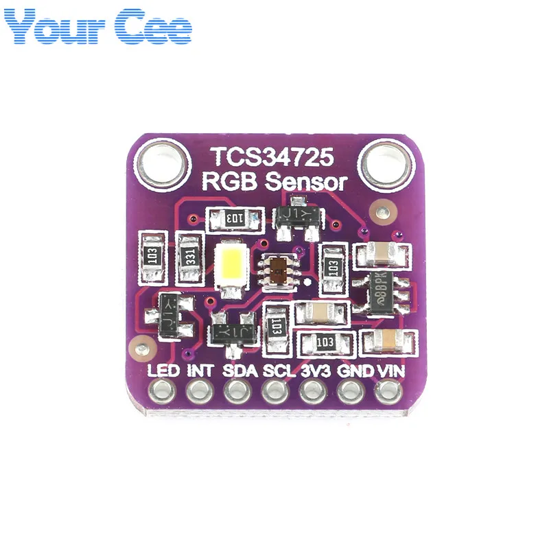 TCS34725 цветной датчик RGB цветной датчик макетная плата модуль Diy Электронная Печатная плата для Arduino