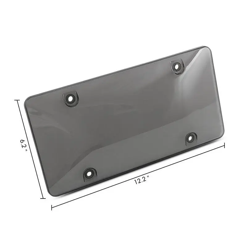 2 шт. прозрачный дым номерном знаке тега рамка Обложка щит для авто