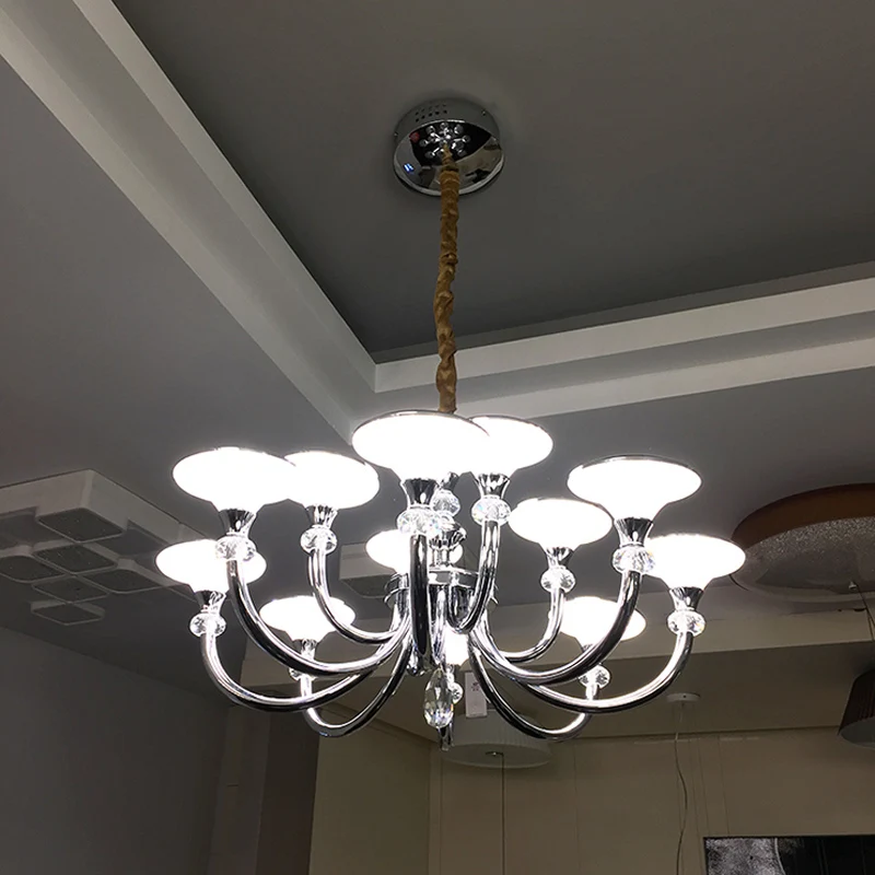 Потолочная люстра светодиодная из сплава с кристаллами и песком 100% гарантия|designer
