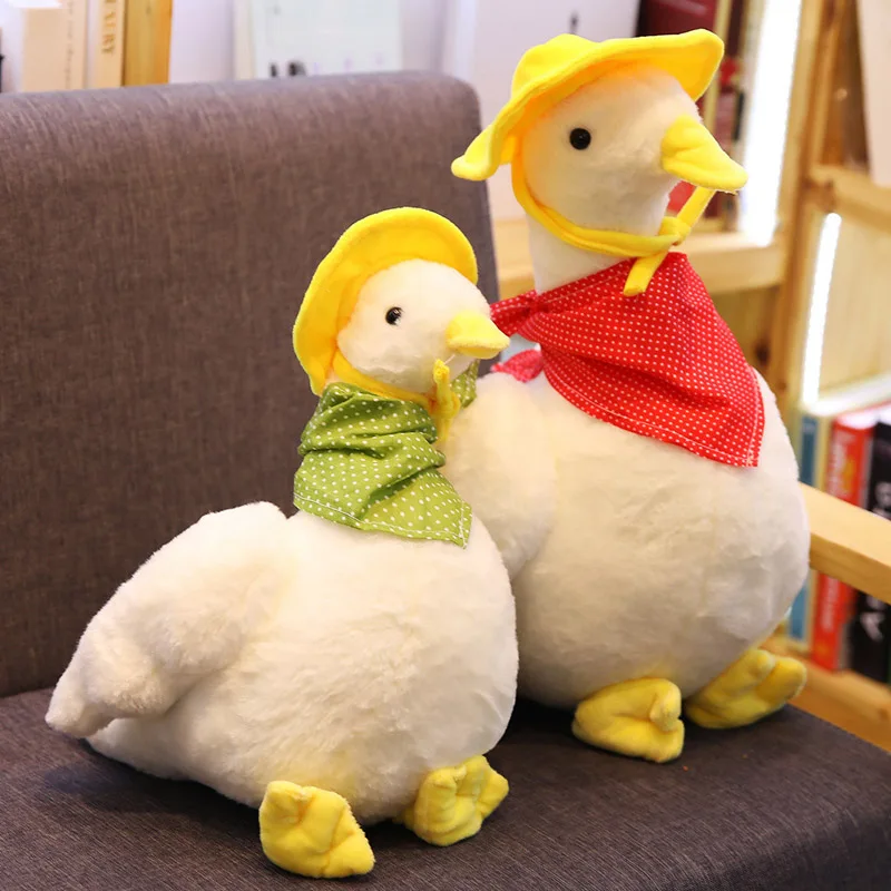 

Creative Hat Scarf Duck Plush Toys Stuffed Animal Cute Cartoon Duck Plush Doll Toy Children Toys Girls Ragdoll