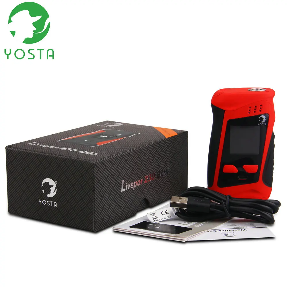 Электронная сигарета Yosta Livepor 230 Вт TC бокс мод испаритель ультра светильник