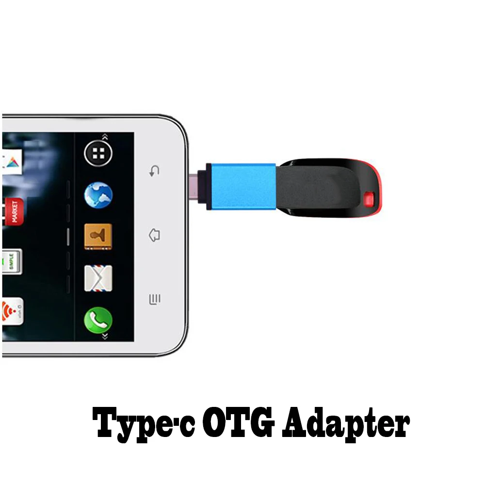 500 шт. Алюминий сплав USB3.0 к Тип c 3.1 адаптер Тип-C на USB OTG конвертер для Samsung