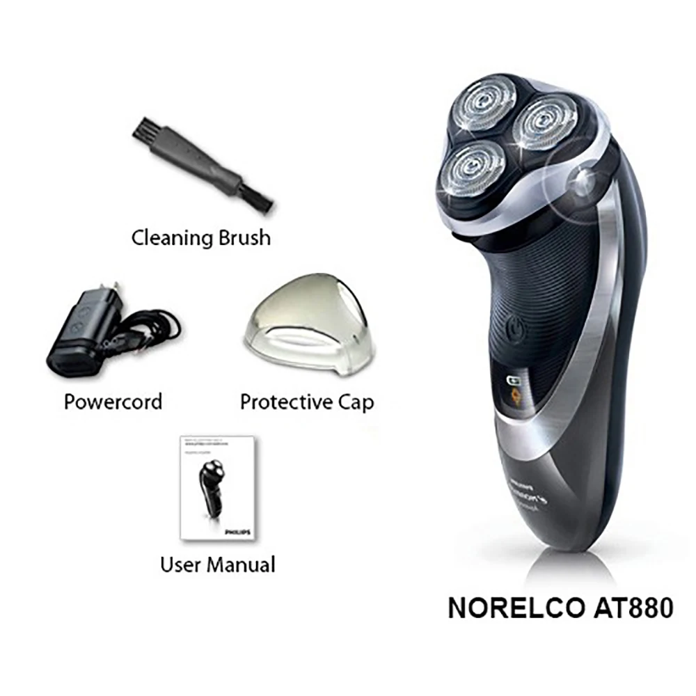 Philips Norelco для сухой и влажной уборки Перезаряжаемые электрическая бритва AT880/44 с