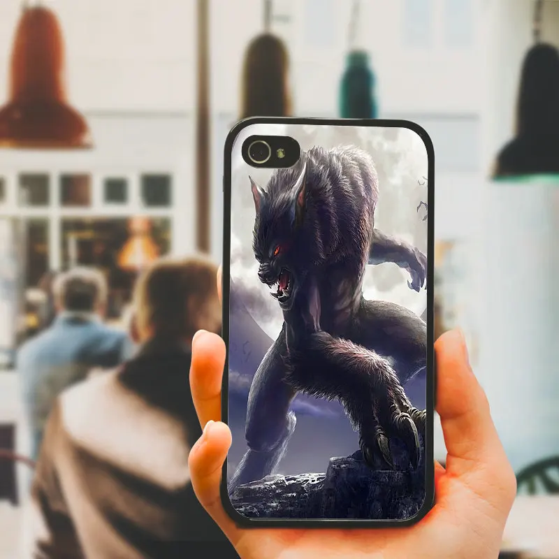 Cell Phone Case Hard Plastic Cover Protect for iphone 8 7 6 6S Plus X XR XS Max 5S 5 SE 4 4S Shell Fashion Werewolf |