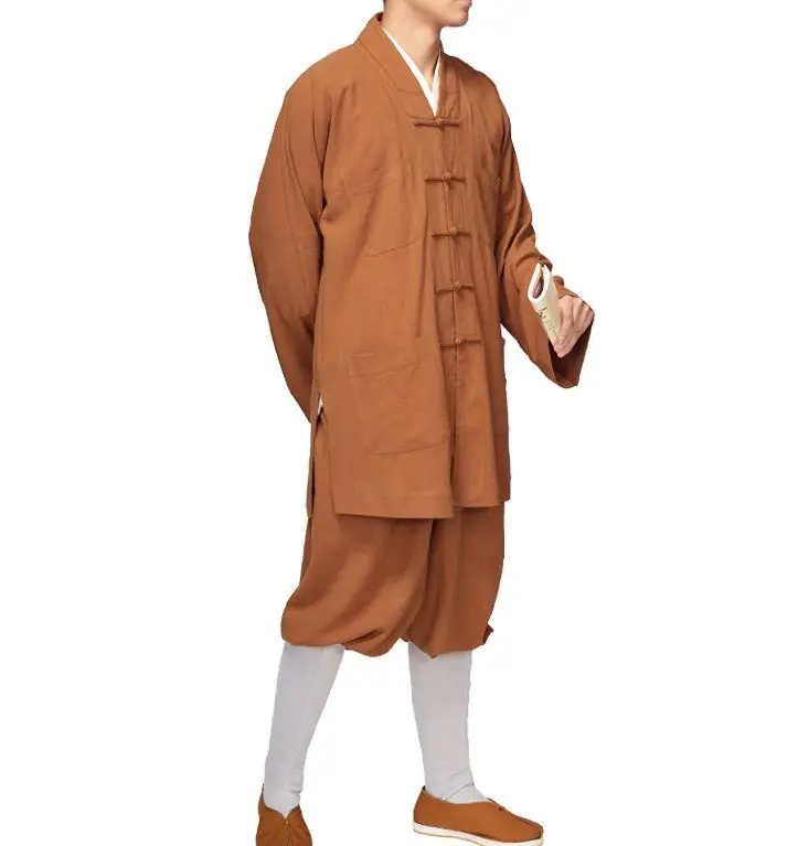 Унисекс высокое качество хлопок и лен искусственная кожа униформа для медитации