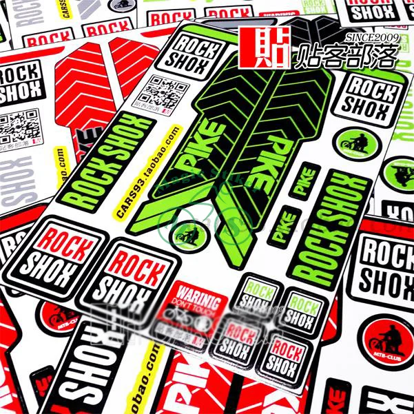 2 шт./компл. 3 м вилка наклейки для велосипеда передняя на вилке высокого качества