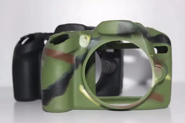 Мягкий силиконовый резиновый защитный чехол для камеры Nikon D3100 D3200 D3300 Камуфляжный