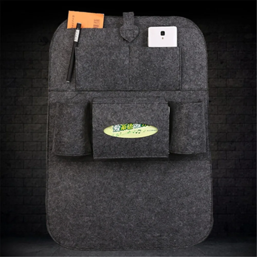 

Car Organizer Multi-Pocket Back Seat Storage Bag Car Backseat Organizer Phone Pocket Pouch for Books Tablet Mobile Drinks Tissue