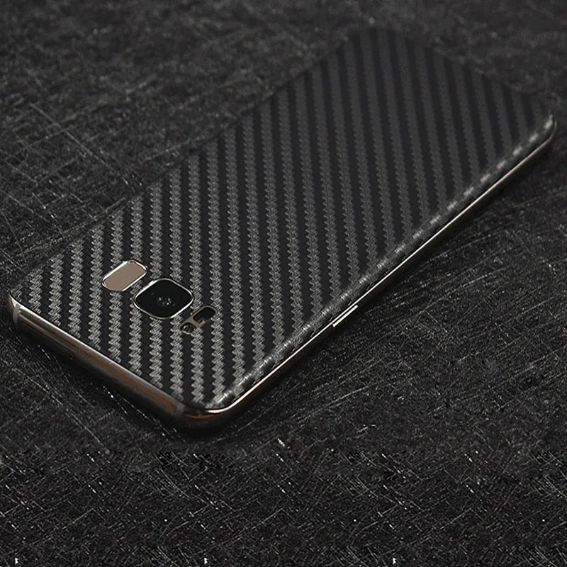 YIESOM Luxury 3D Carbon Fiber Sticker for Samsung Galaxy S8 Back Body Paste Protective Film / Plus |