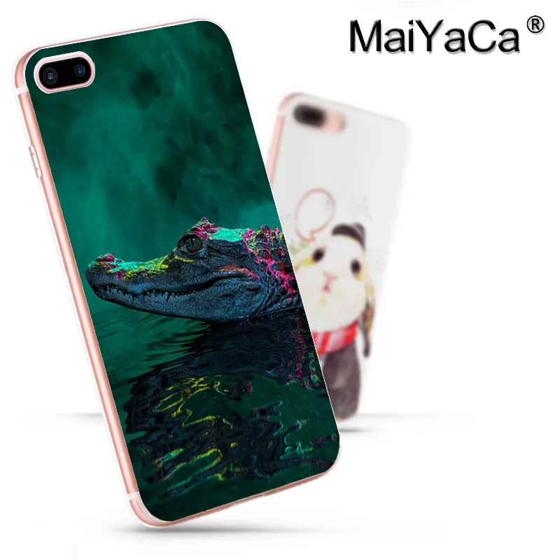 Чехол для телефона MaiYaCa с животным змеиным или крокодиловым узором iphone SE 2020 11 pro 8 7