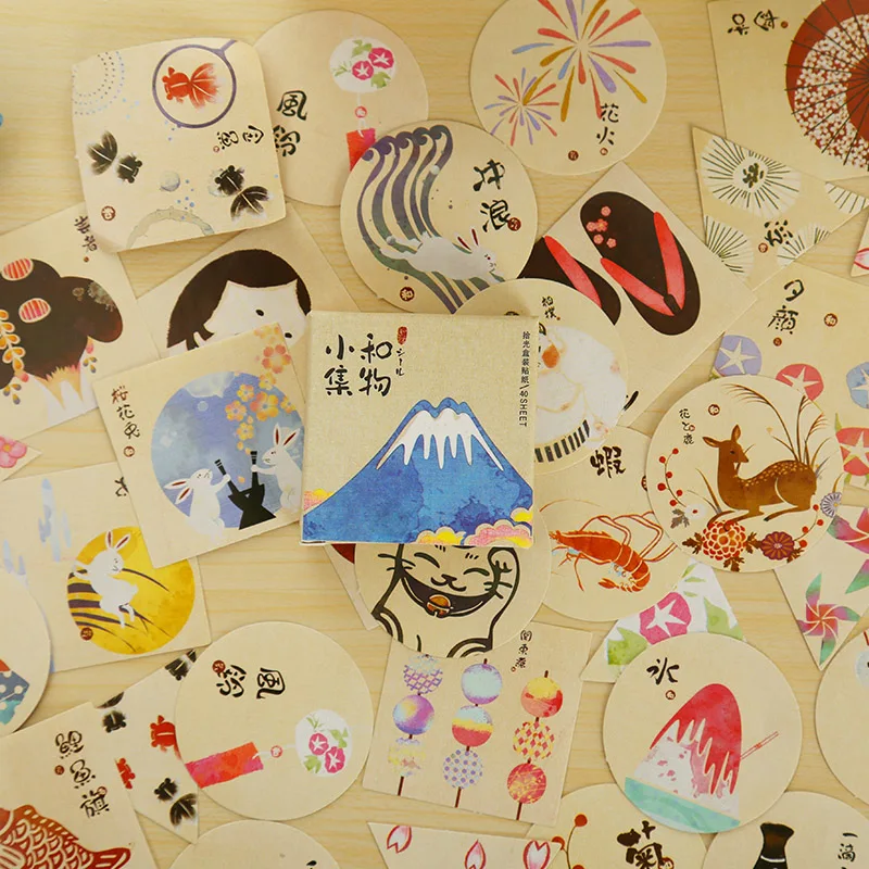 40 шт./лот винтажный узор мини бумажная наклейка украшение сделай сам дневник